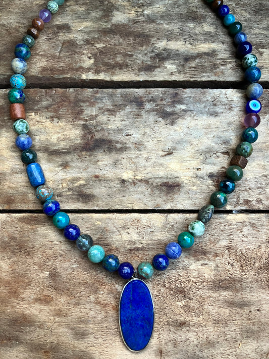 Higher Chakras Mixed Beaded Necklace