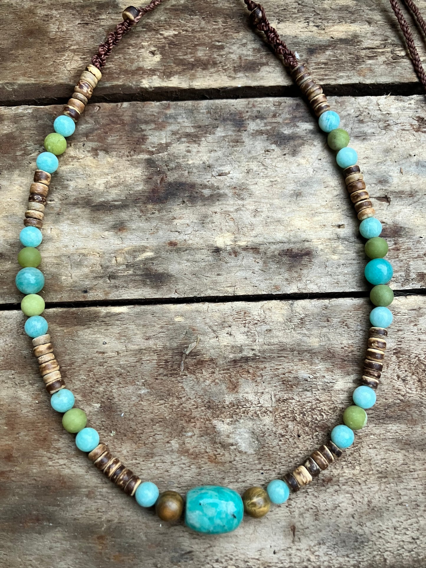 Amazonite & Chrysophase beads