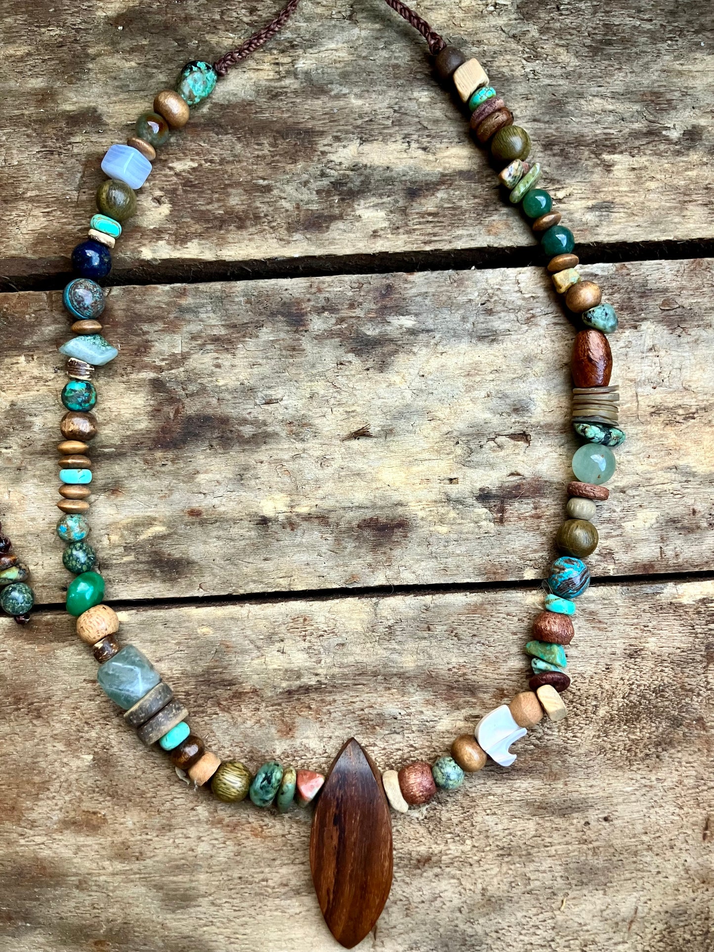 Mixed Crystal & Wooden Beads