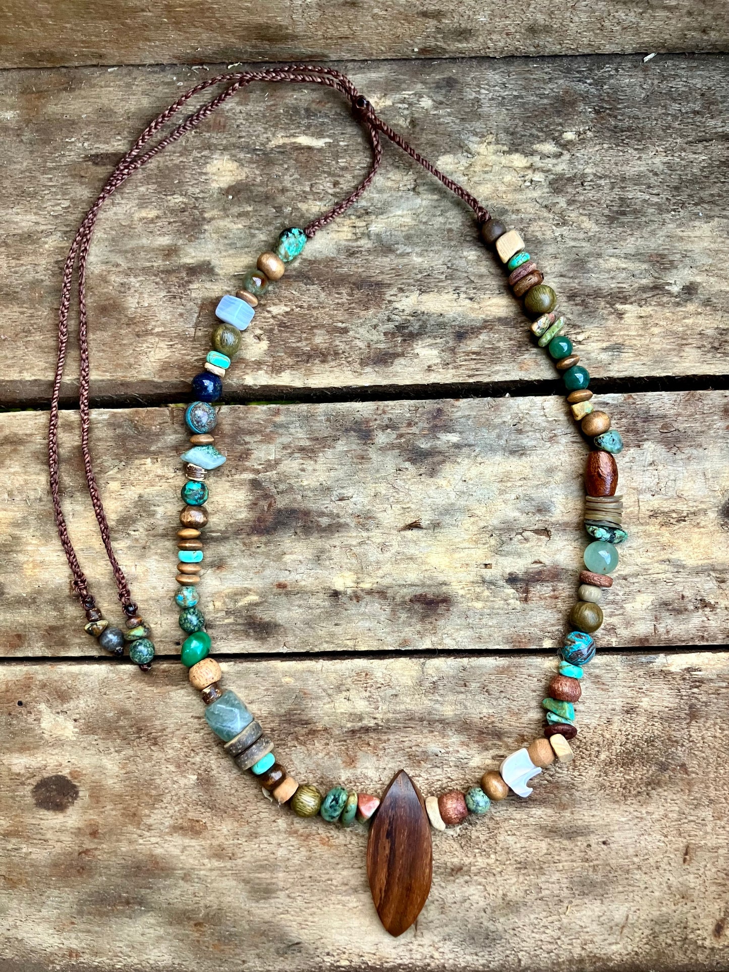 Mixed Crystal & Wooden Beads