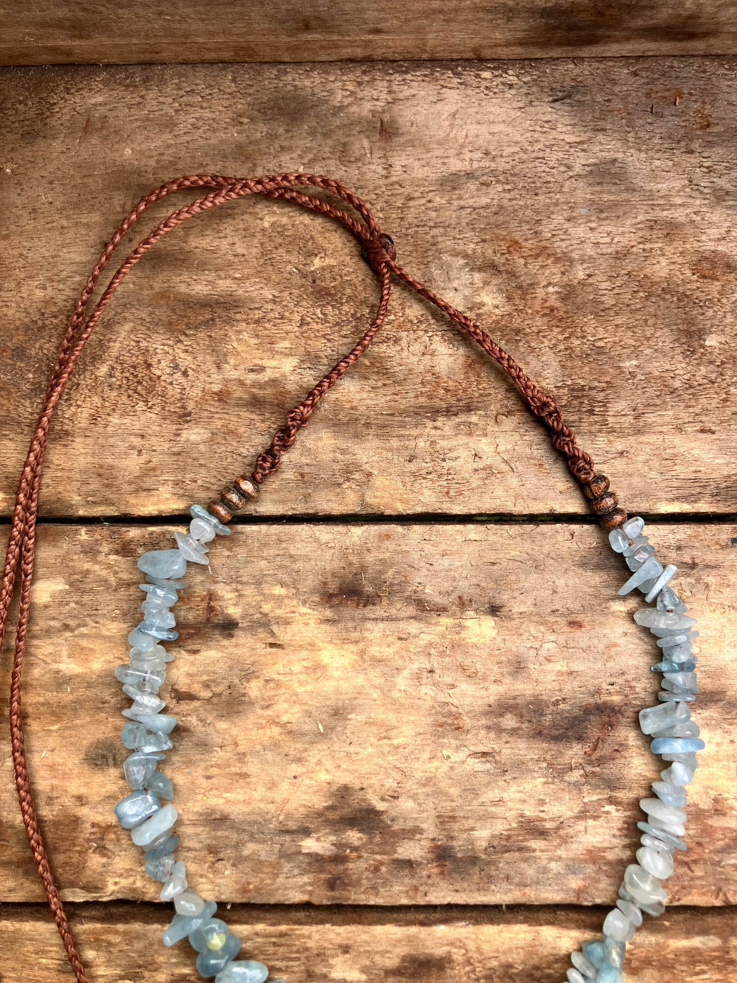 Cowrie Shell & Aquamarine